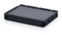 Евроконтейнер пластиковый ESD ED 64/75 HG, 60x40x9 см